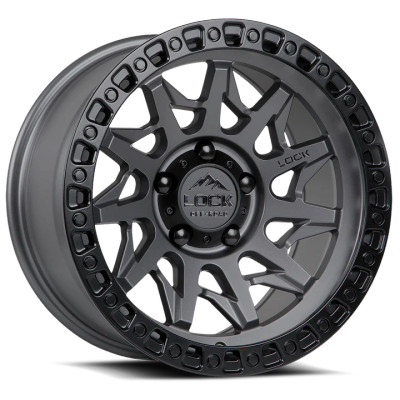 Lock Offroad Lunatic Wheels 6X139.7 17x9 -12 Matte Grey