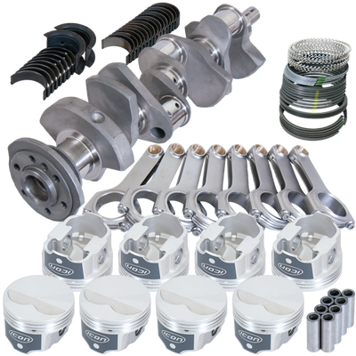 Eagle Chevy 350 3.480in Crank 5.700in H-Beam -3.7cc Flat Top 4.030in Pistons Rotating Assembly - 12302030 Photo - Primary