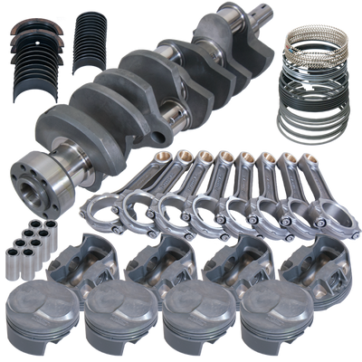 Eagle Chevy 454 1Pc 4.250in Crank 6.385in I-Beam Rods 43cc Dome 4.350in Pistons Rotating Assembly - 61114100 Photo - Primary