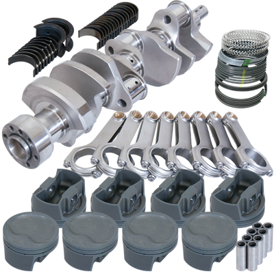 Eagle Chevy 350 1Pc 3.750in Crank 5.700in H-Beam -16cc Inv Dome 4.060in Pistons Balanced Assembly - B12107060 Photo - Primary