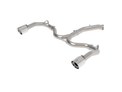 aFe Takeda 20-21 Kia Forte GT 1.6L (t) 3in to 2.5in SS Axle-Back Exhaust System w/ Polished Tips - 49-37037-P Photo - Primary