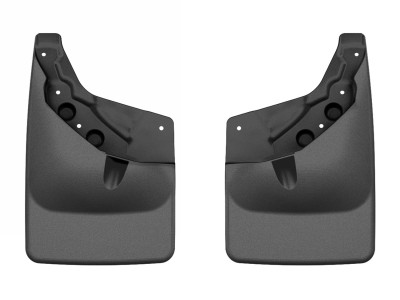 WeatherTech 24-25 Toyota Tacoma w/o Fender Flares Rear No Drill MudFlaps - Black - 120184 Photo - Primary