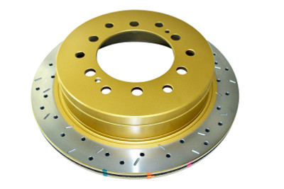 DBA 10+ Toyota 4Runner/FJ Cruiser Rear Drilled and Slotted 4000 Series Rotor - DBA42737XS Photo - Primary