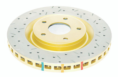 DBA 97-04 Corvette C5/C6 Front Drilled & Slotted 4000 Series Rotor - DBA42994XS Photo - Primary