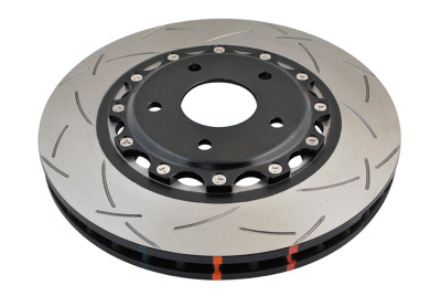 DBA 05-12 Corvette C6 w/Z51 pkg Front Slotted 5000 Series 2 Piece Rotor Assembled w/ Black Hat - DBA52990BLKS Photo - Primary