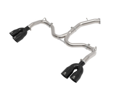 aFe 22-24 Kia Forte GT 1.6L 3in-2.5in 304 Stainless Steel Axle-Back Exhaust w/ Black Tips - 49-37039-B Photo - Primary