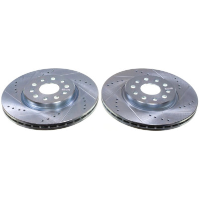 Power Stop 22-24 Jeep Grand Cherokee Front Drilled & Slotted Rotor - Pair - AR83114XPR User 1