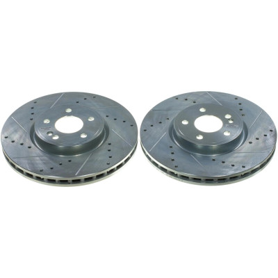 Power Stop 19-22 Mercedes-Benz A220 Front Drilled & Slotted Rotor - Pair - EBR1826XPR User 1