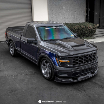 Anderson Composites 21-25 Ford F-150 Type-AB Carbon Fiber Hood - AC-HD21FDF150-AB