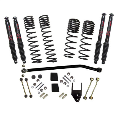Skyjacker 21-23 Jeep Wrangler JL Non-Rubicon 4 Door LT 3.75in Coil System w/ Black MAX Shocks - JL37EBPBLT Photo - Primary