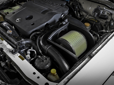aFe Magnum FORCE Stage-2 Pro-GUARD 7 Cold Air Intake System 01-16 Nissan Patrol (Y61) I6 4.8L - 54-13012G Photo - Mounted