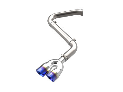 aFe Takeda 21-25 Hyundai Elantra 1.6L (t) 3in. SS Axle-Back Exhaust System w/Blue Flame Tips - 49-37045-L Photo - Primary