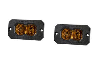 Diode Dynamics C2 2.0 Max Yellow Combo/Driving Flush ABL (Pair) - DD8131P Photo - Primary