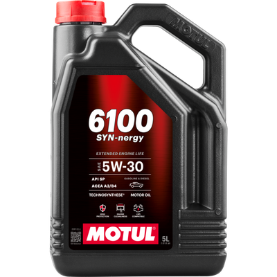 Motul 5L Technosynthese Engine Oil 6100 SYN-NERGY 5W30 - VW 502 00 505 00 - MB 229.5 - 113145 Photo - Primary