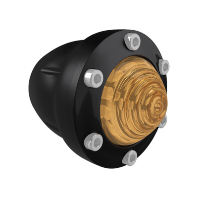 Burly Brand Universal Reaper Amber Front Led Turn Signal Set 5/16 Bolt - Black - B13-2513 User 1