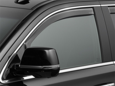 WeatherTech 15-20 Cadillac Escalade ESV/Chevrolet Suburban Front Side Window Deflectors - Dark Tint - 80750IM Photo - Primary