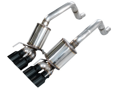AWE Tuning 05-07 C6 Chevrolet Corvette 6.0L Touring Edition Axleback Exhaust w/ Diamond Black Tips - 3015-43660 Photo - Primary