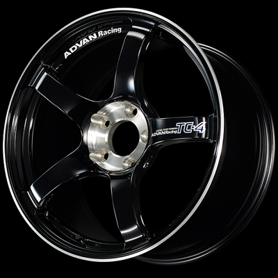 Advan TC-4 SE 18x9.0 / +51 Offset / 5-100 / 63mm Bore / Racing Gloss Black & Diamond Cut - YADS8I51DBF Photo - Primary