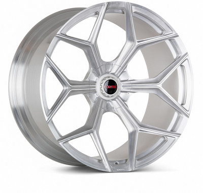 Vossen x Novitec NL4-5L 22x12.5 ET:34 Brushed - Gloss Clear Lamborghini Revuelto Rear Wheel - F-AFP-917-F02-C04 Photo - Primary