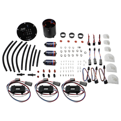 DeatschWerks 09-24 Nissan GT-R R35 X3 Triple Pump Module w/ Triple DW810 Pumps and Controllers - 9-811-C105-7021 Photo - Primary