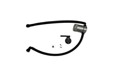 J&L 21-25 Chevy Express/ GMC Savana 6.6L Oil Separator 3.0 Driver Side - Clear Anodized - 3128D-C Photo - Primary