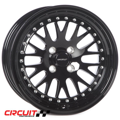 Circuit Performance CP21 15x8 Full Gloss Black 4x100 [+25mm] Wheel