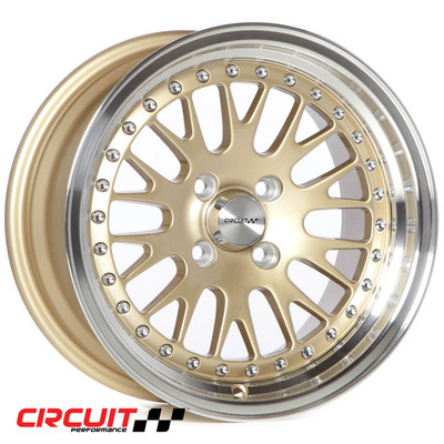 Circuit Performance CP21 15×8 Gloss Gold 4×100 [+25mm] Wheel