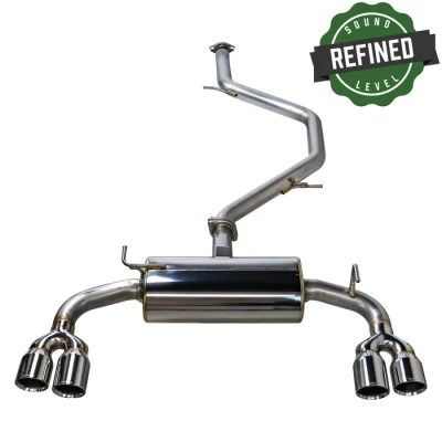 Remark 2023+ Toyota Corolla Hatchback (E210) Quiet-Spec Quad Tip - Stainless - RK-C4063T-01Q
