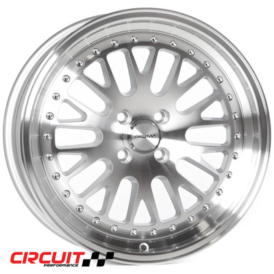 Circuit Performance CP21 17x8 Silver/Machined 4x100 [+35mm] Wheel