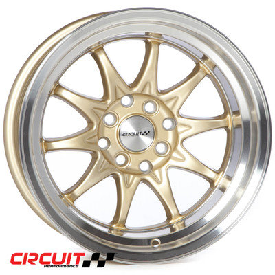 Circuit Performance CP29 15×8 Gold 4×100/4×114.3 [0mm] Deep Dish Wheel