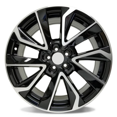 Extreme OE 2020 COR STYLE 17X7.5 5X100 ET50 CB54.1 MACHINED FACE / GLOSS BLACK