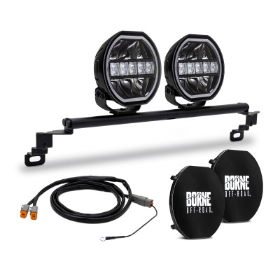 Borne Off-Road 2021+ Ford Bronco Direct Fit Lights - Standard Bumper - 2in x 7in Round - Up - BNLT-BR-21S-B27U User 1