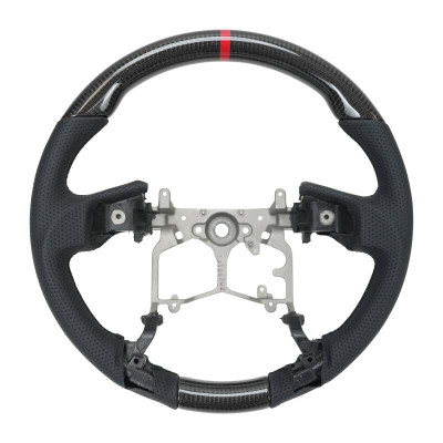NRG 12-23 Toyota Tacoma OEM Plus Carbon Fiber Steering Wheel w/ Black Stitch & Red Center Mark - RST-TA3-CBK Photo - Primary
