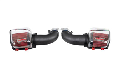 Corsa 24-25 Ford Mustang GT 5.0L V8 Carbon Fiber Cold Air Intake w/ DryTech Air Filters - Matte - 44013DMT Photo - Primary