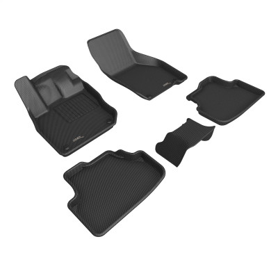 3D MAXpider 22-26 Audi A3/S3/RS3 (8Y) Sedan Kagu 1st & 2nd Row Floormat - Black - L1AD06801509 Photo - Primary