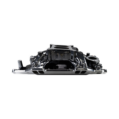 Edelbrock RPM Air-Gap Small Block Chrysler Intake Manifold - Black Plasma - 7576-BP Photo - Mounted