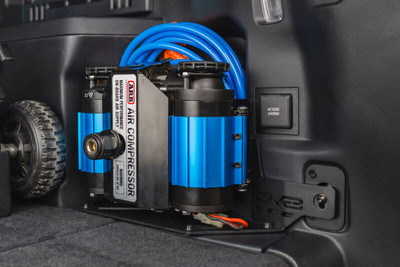 DV8 Offroad 25-26 Toyota 4Runner i-Force MAX Compressor Mount - Micro Texture Black Powder Coat - CMTF3-01 Photo - Primary