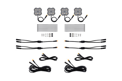 Diode Dyamics Rock Light - Amber/White-  M8 Add-On 4-Pack - DD8761 Photo - Primary