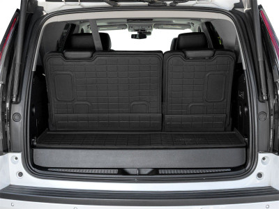 WeatherTech 18-20 Chevrolet Tahoe Behind 3rd Row Seating Seatback Cargo Liners HP - Black - 401731IM Photo - Primary