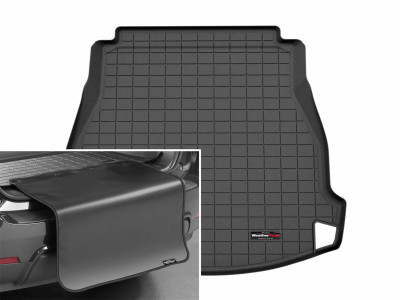 WeatherTech 23-26 Mercedes-Benz AMG CLE 53 Coupe Trunk Cargo Liner w/Bumper Protector - Black - 401772SK Photo - Primary