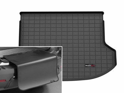 WeatherTech 25-26 KIA Seltos Trunk Cargo Liner w/Bumper Protector - Black - 401813SK Photo - Primary