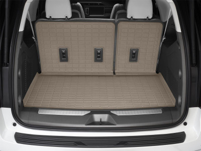 WeatherTech 20-25 Hyundai Telluride Behind Seating w/Bumper Protector Seatback Cargo Liner - Tan - 411512IMSK Photo - Primary