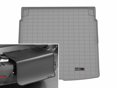 WeatherTech 25-25 Audi Q5 Trunk Cargo Liner w/Bumper Protector - Grey - 421884SK Photo - Primary
