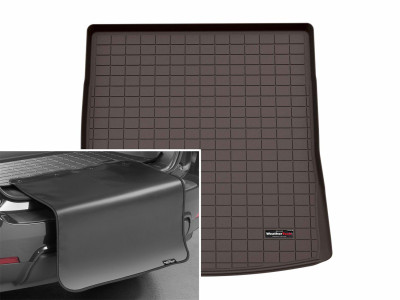 WeatherTech 2026 Cadillac Vistiq Trunk Cargo Liner w/Bumper Protector - Cocoa - 431876SK Photo - Primary