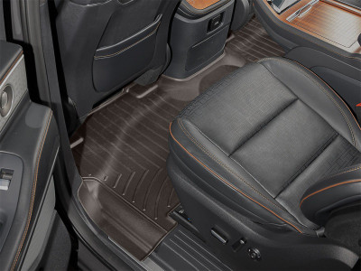 WeatherTech 25-26 Lincoln Navigator 2nd Row Rear FloorLiner 2pc - Cocoa - 4719485 Photo - Primary