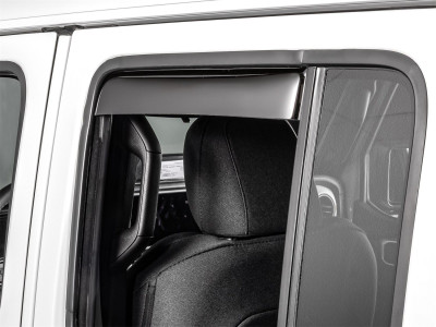 WeatherTech 20-26 Jeep Gladiator JT Rear Rear Side Window Deflectors-Dark Tint - 81922IM Photo - Primary
