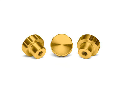 WeatherTech Colored Billet Knobs-Gold - 8ACFBK3GD Photo - Primary