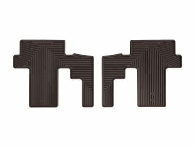 WeatherTech 22-26 Kia Carnival-8 Passenger-2nd Row Rear All-Weather Floor Mats 2pc - Cocoa - W726CO Photo - Primary