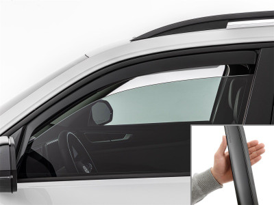 WeatherTech 18-26 Volkswagen Atlas Front Window Deflectors - Matte Black - 80923IMB Photo - Primary