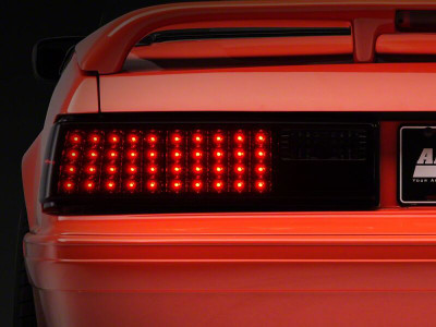 Raxiom 87-93 Ford Mustang Axial Series Smoked LED Tail Lights - 49056 Photo - Primary